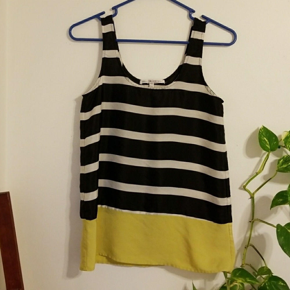 Color block tank top